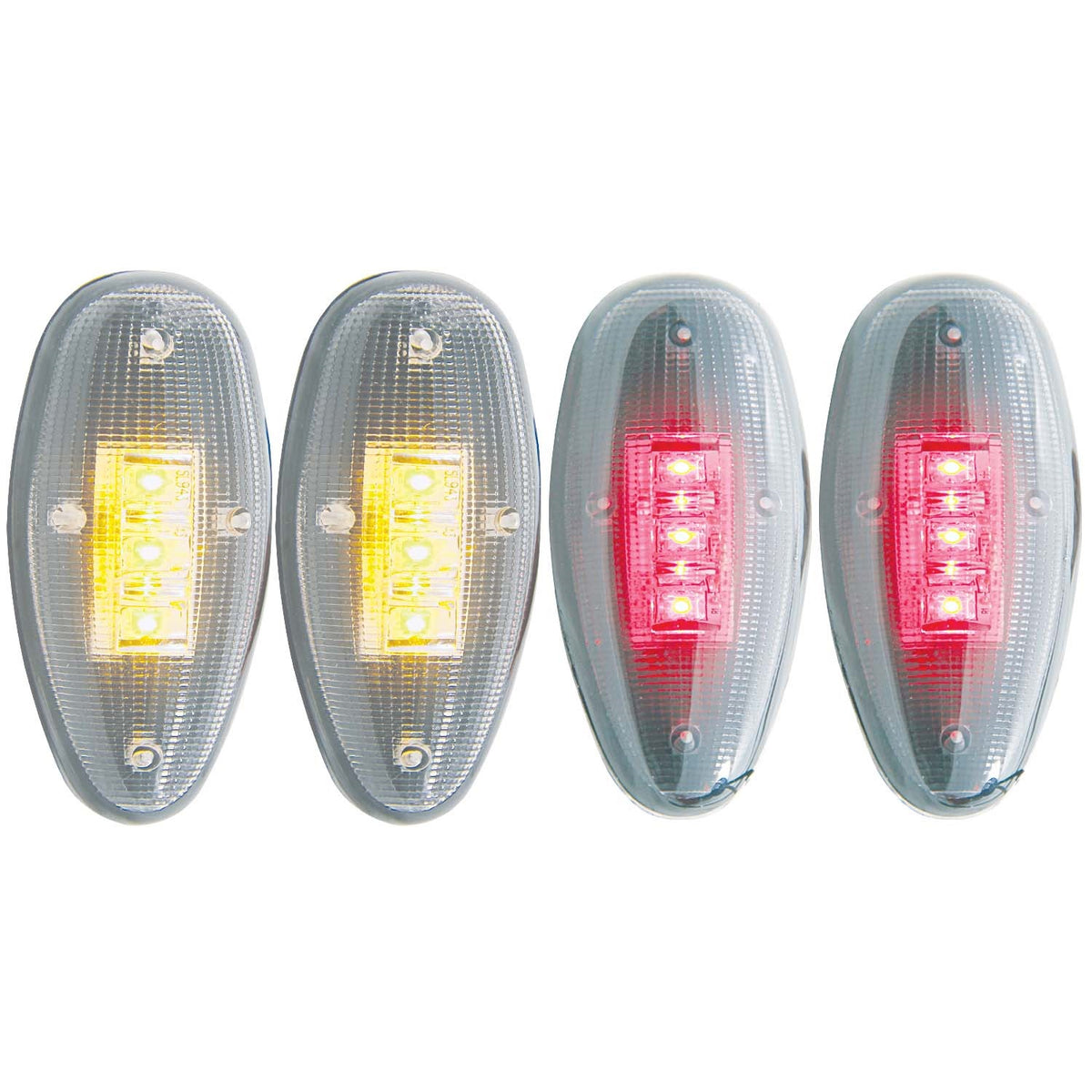 ANZO USA ZUKT_861081 Anzo ZUKT_861081 LED Dually Fender Lights Clear Lens for Fits