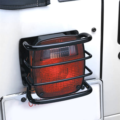 SMITTYBILT | Euro Tail Light Guards 76-06 CJ & Wrangler YJ/TJ/LJ Black Smittybilt |8660