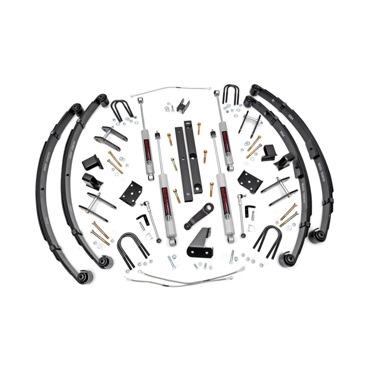 ROUGH COUNTRY 4.5 Inch Lift Kit | X-Series | Power Steer | Jeep Wrangler YJ 4WD (1987-1995) | 617.2