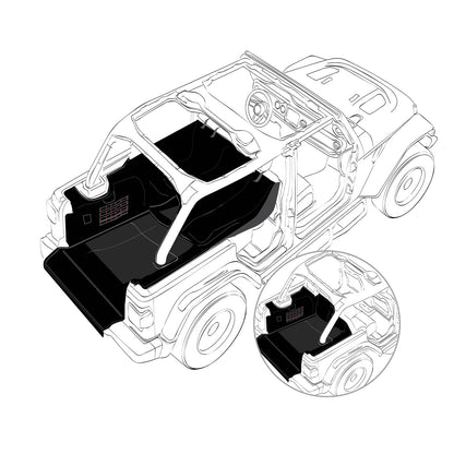 SMITTYBILT | Gear Cargo Liner Black 600 Denier 2018-2020 Jeep Wrangler JL/JK/JT Smittybilt |87401
