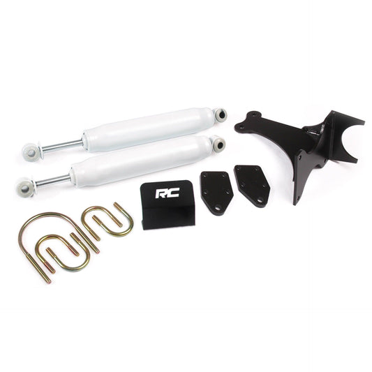 ROUGH COUNTRY | Steering Stabilizer  Dual  2-8 Inch Lift  Ford Super Duty (05-22) | 8749130WS