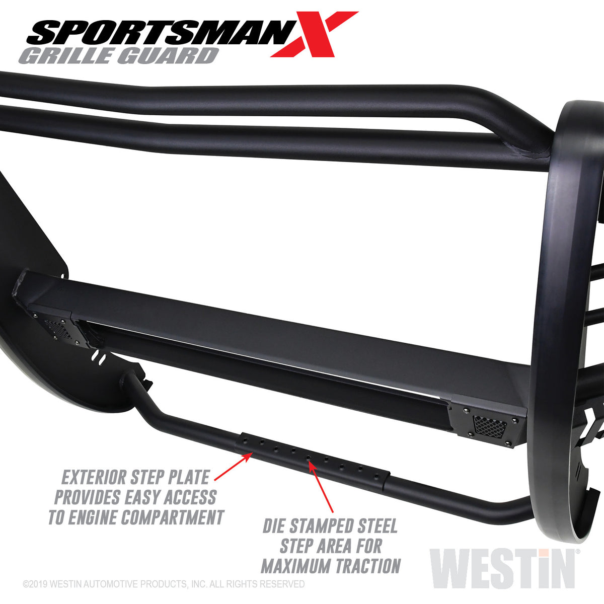 Westin Sportsman X Grille Guard 2016-2018 Chevy Silverado 1500