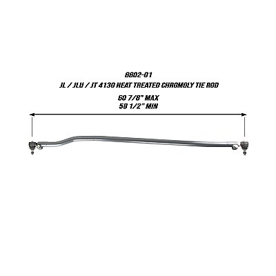 Synergy 2018+ Jeep JL / JLU / JT Heavy Duty Tie Rod — Synergy 2018+ Jeep JL / JLU / JT Heavy Duty Tie Rod