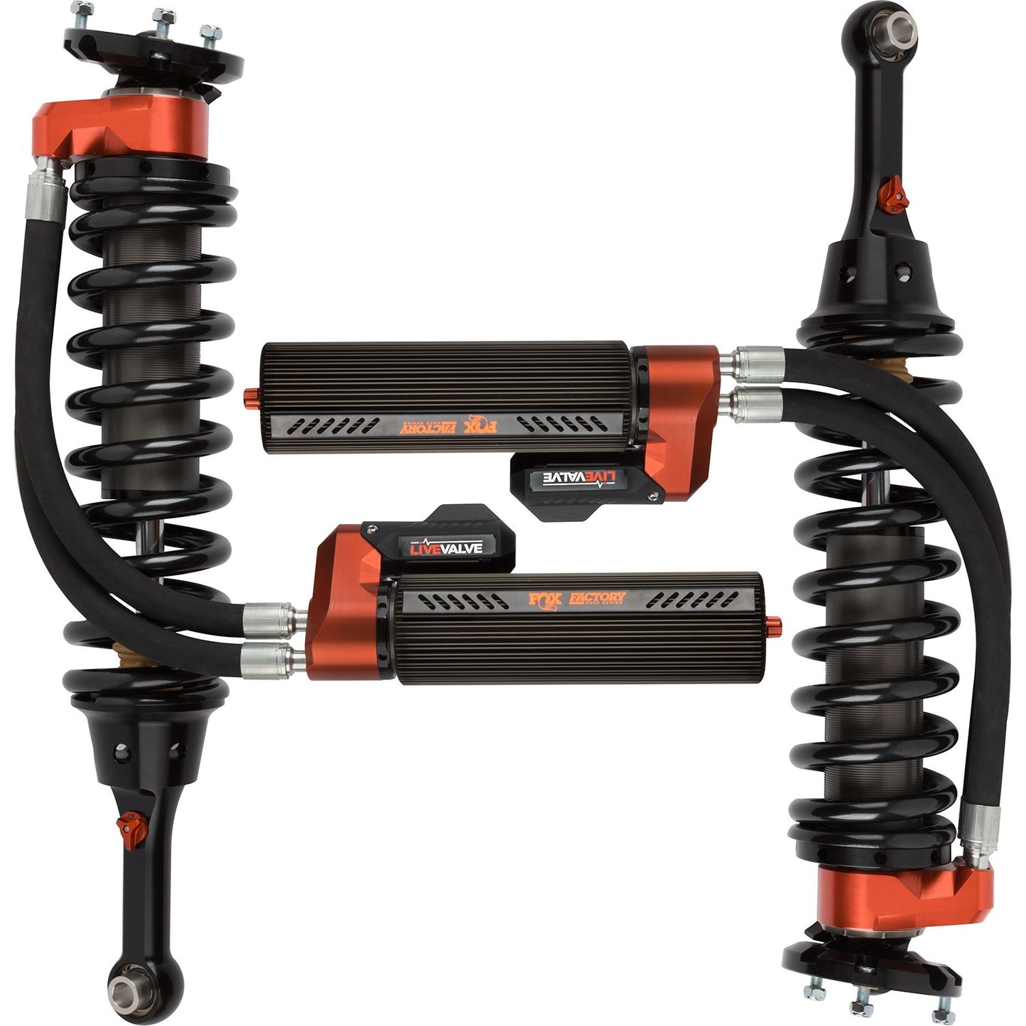 FOX | Shock Absorber 19-On Ford Raptor Front Coilover Live Valve Internal Bypass 3.0 Series Remote Reservoir 7.9 Inch 0-2 Inch Lift Kit | 883-06-153