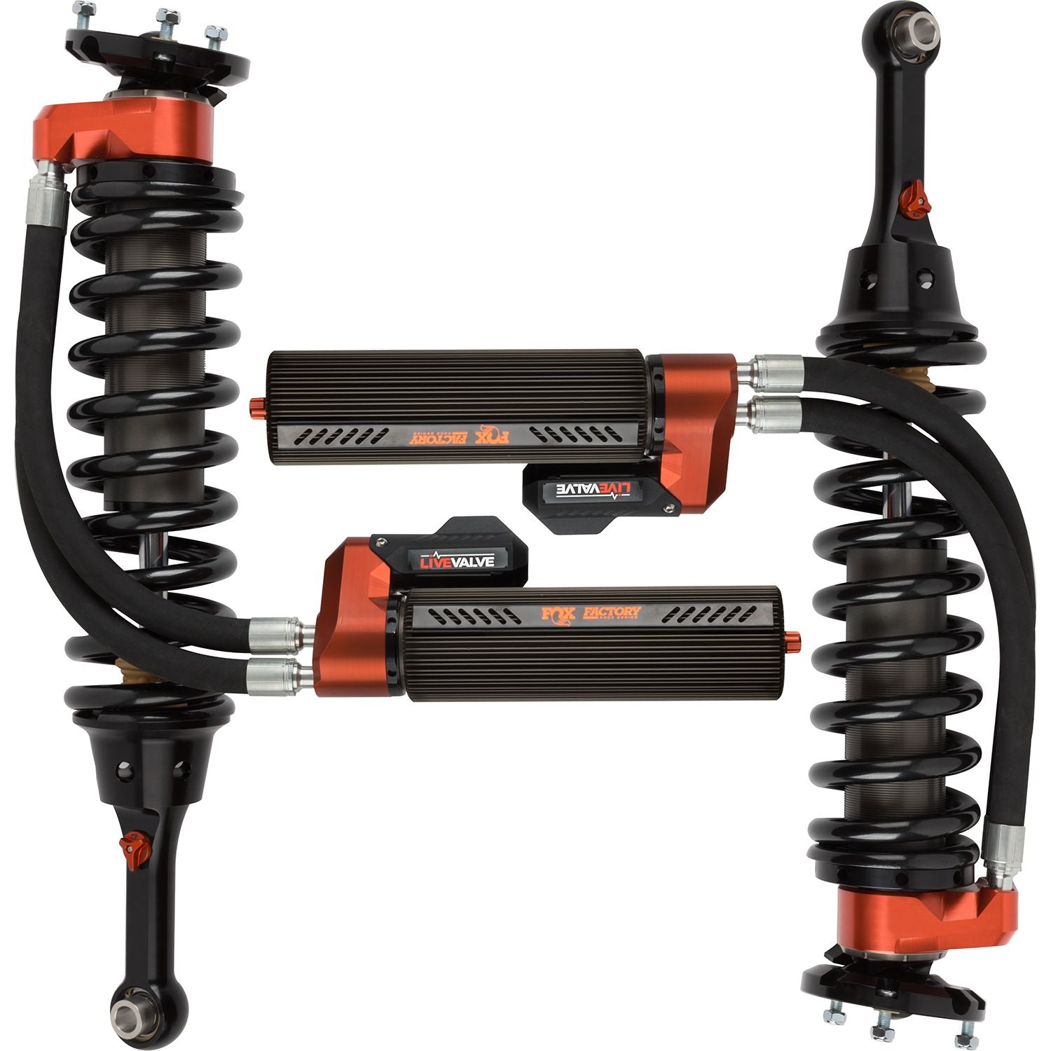 FOX | Shock Absorber 19-On Ford Raptor Front Coilover Live Valve Internal Bypass 3.0 Series Remote Reservoir 7.9 Inch 0-2 Inch Lift Kit | 883-06-153