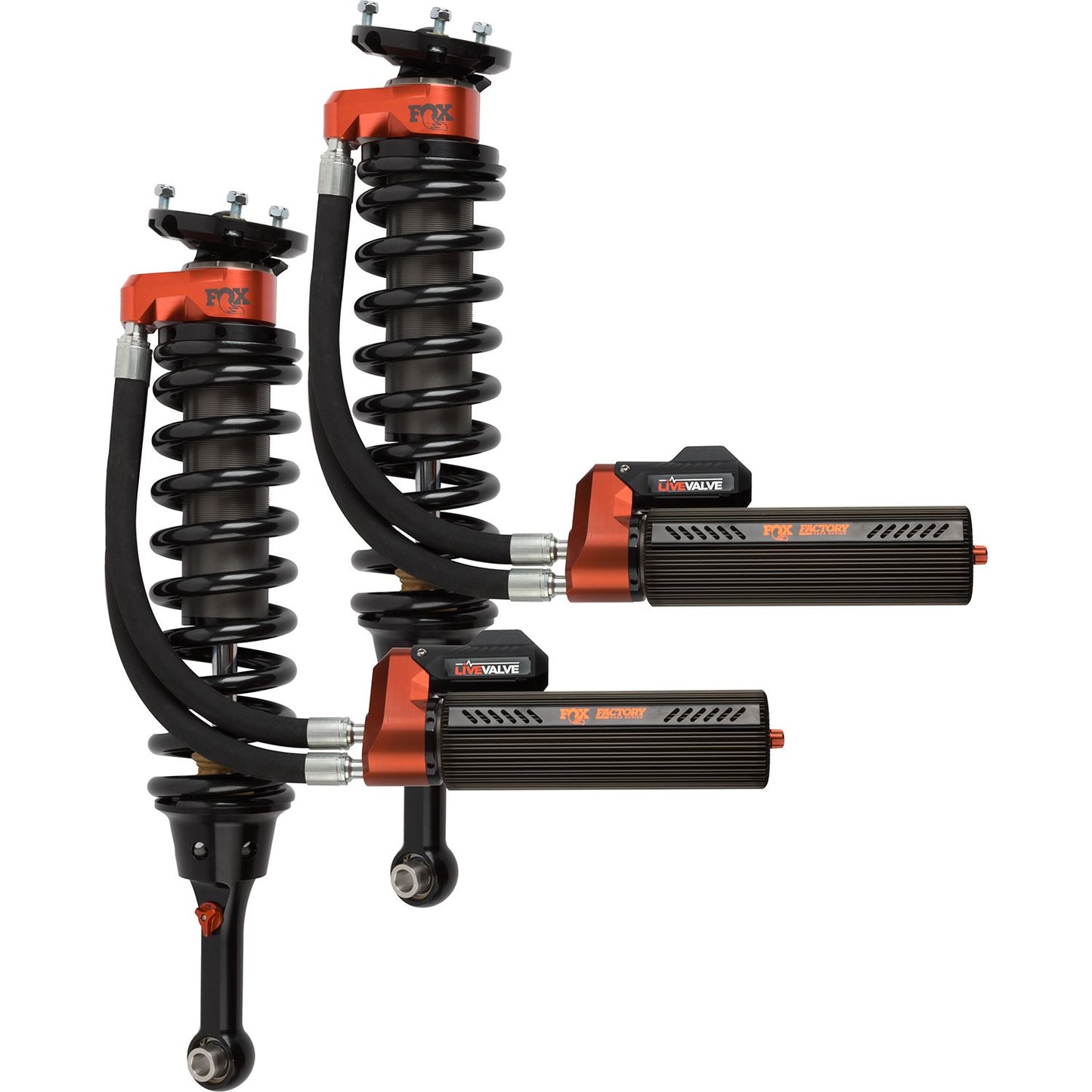 FOX | Shock Absorber 19-On Ford Raptor Front Coilover Live Valve Internal Bypass 3.0 Series Remote Reservoir 7.9 Inch 0-2 Inch Lift Kit | 883-06-153