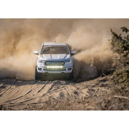 FOX | Shock Absorber 19-On Ford Ranger Us Only Front 2.5 Truck Performance Elite Series Remote Reservoir 4.05 Inch 2-3 Inch Lift Dual Speed Compression Kit | 883-06-156 driving through dust
