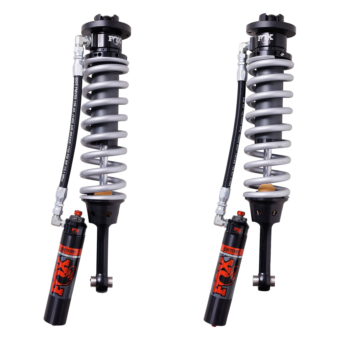 FOX | Shock Absorber 24-On Toyota Tacoma Front Coilover Internal Bypass 3.0 Series Remote Reservoir Dual Speed Compression Evo 2-3 Lift Kit | 883-06-232