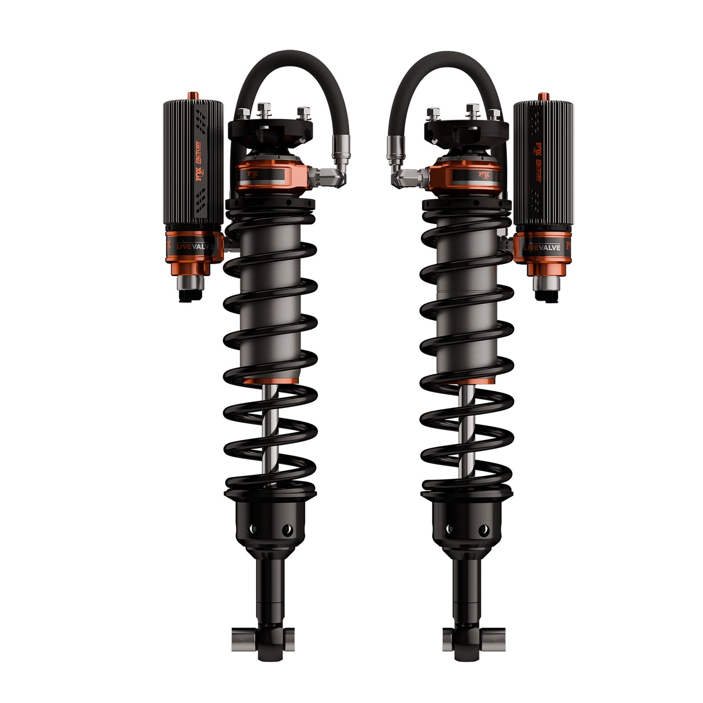 FOX | Shock Absorber 21-On Ford Bronco 3.2 Truck Factory Race Series Live Valve Connected Suspension Kit | 883-06-249 components