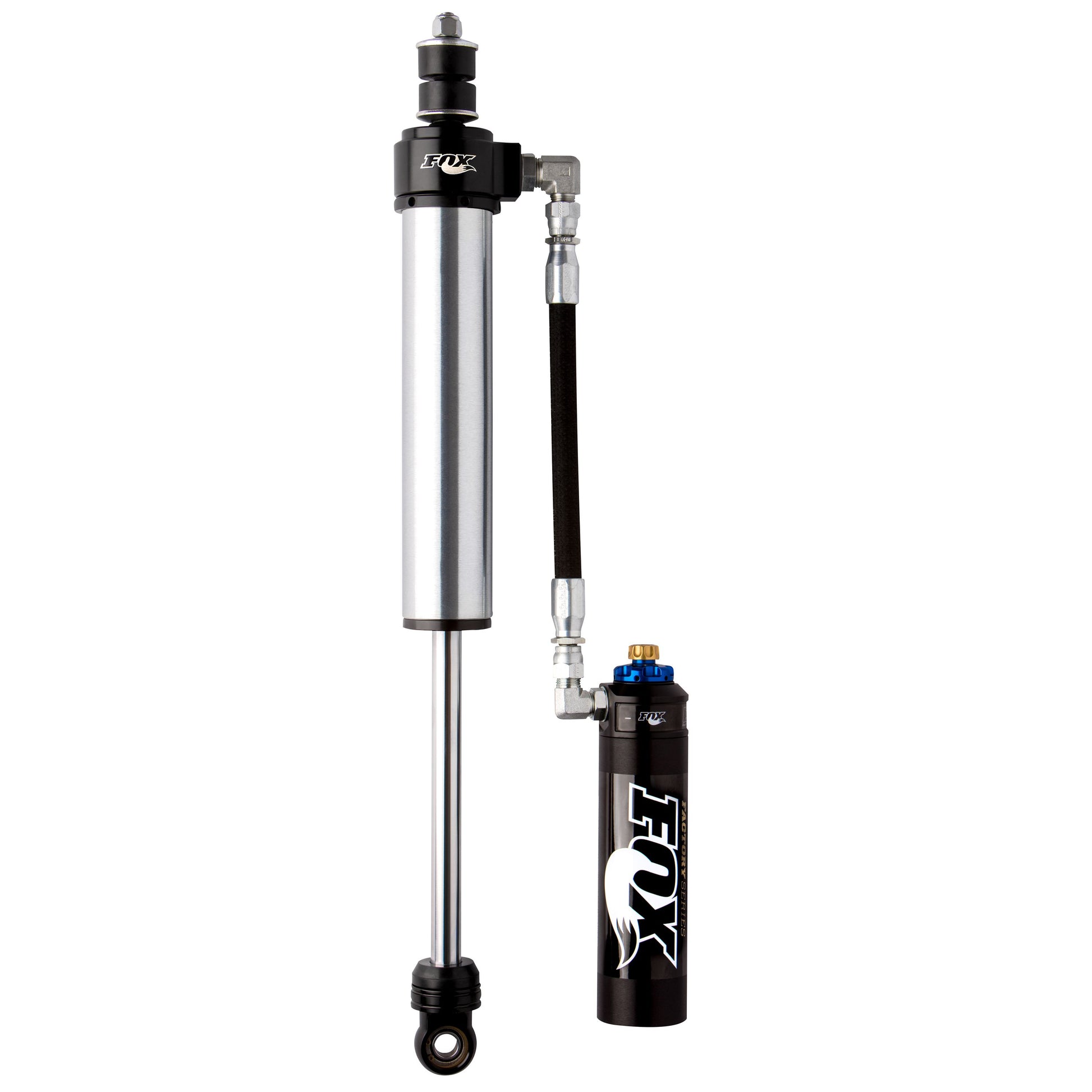 FOX | Shock Absorber 05-On Ford Super Duty Front 2.5 Series Remote Reservoir 7.6 Inch 0-1.5 Inch Lift Dual Speed Compression Kit | 883-26-009