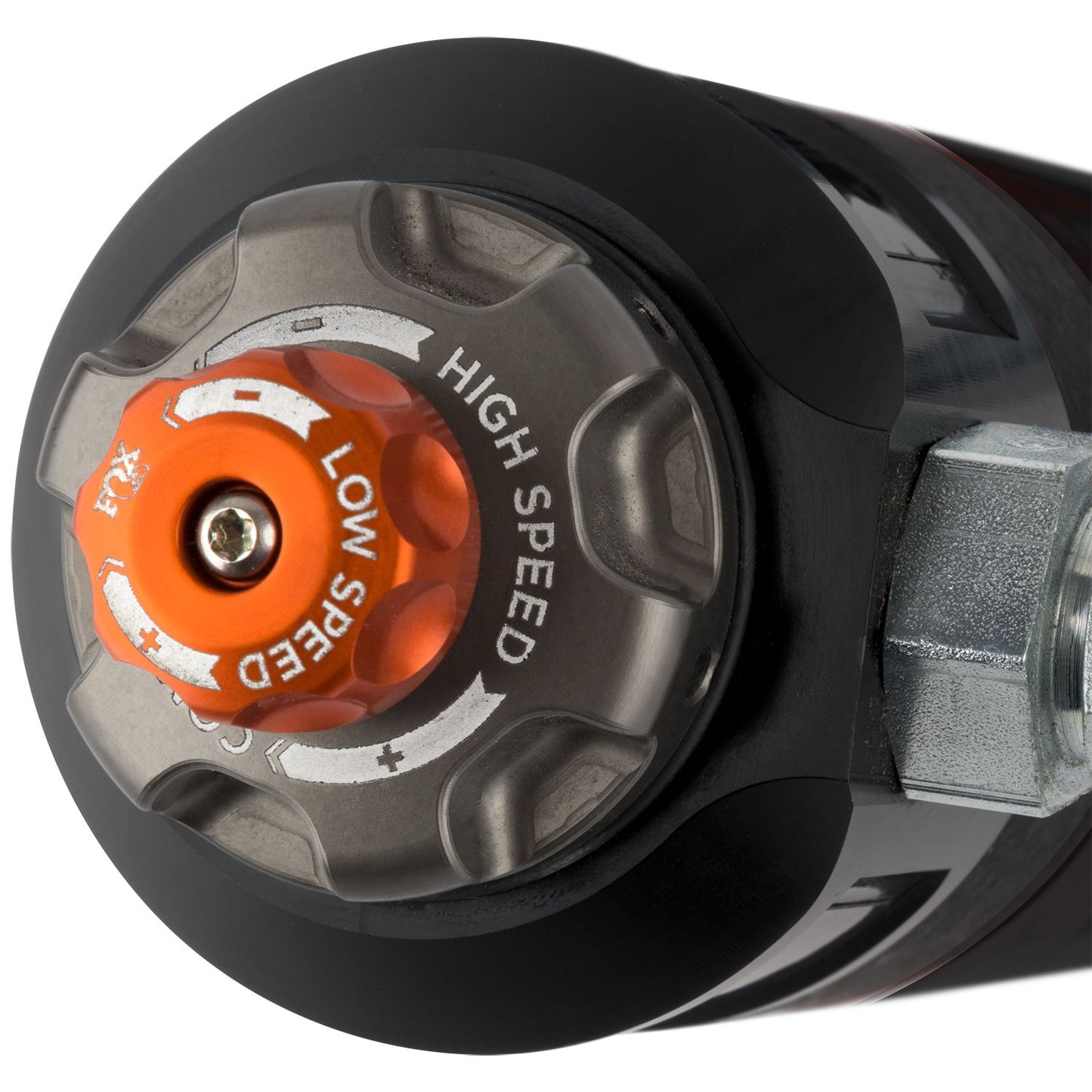 FOX | Shock Absorber 18-On Jeep Wrangler JL Front 2.5 Truck Performance Elite Series Remote Reservoir 0-1.5 Inch Lift Dual Speed Compression Kit | 883-26-049 adjustment knob
