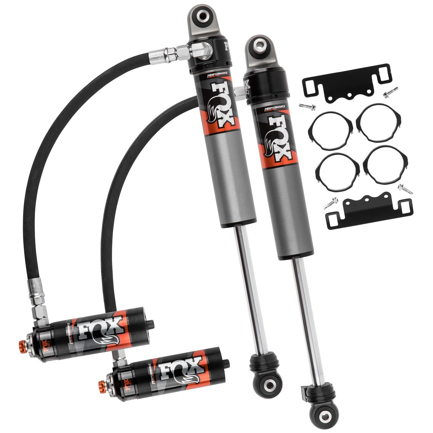 FOX | Shock Absorber 18-On Jeep Wrangler JL Front 2.5 Truck Performance Elite Series Remote Reservoir 4.5-6 Inch Lift Dual Speed Compression Kit | 883-26-052