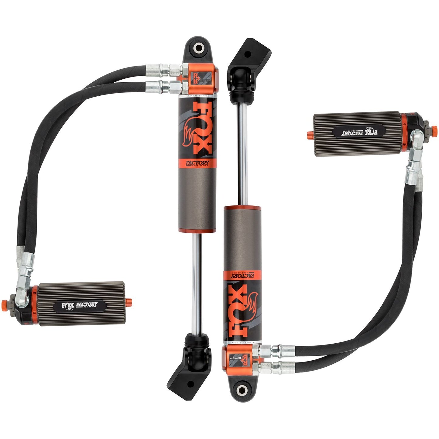 FOX | Shock Absorber 18-On Jeep Wrangler JL Front Internal Bypass 3.0 Series Remote Reservoir 8.8 Inch 2-3 Inch Lift Dual Speed Compression Kit | 883-26-057