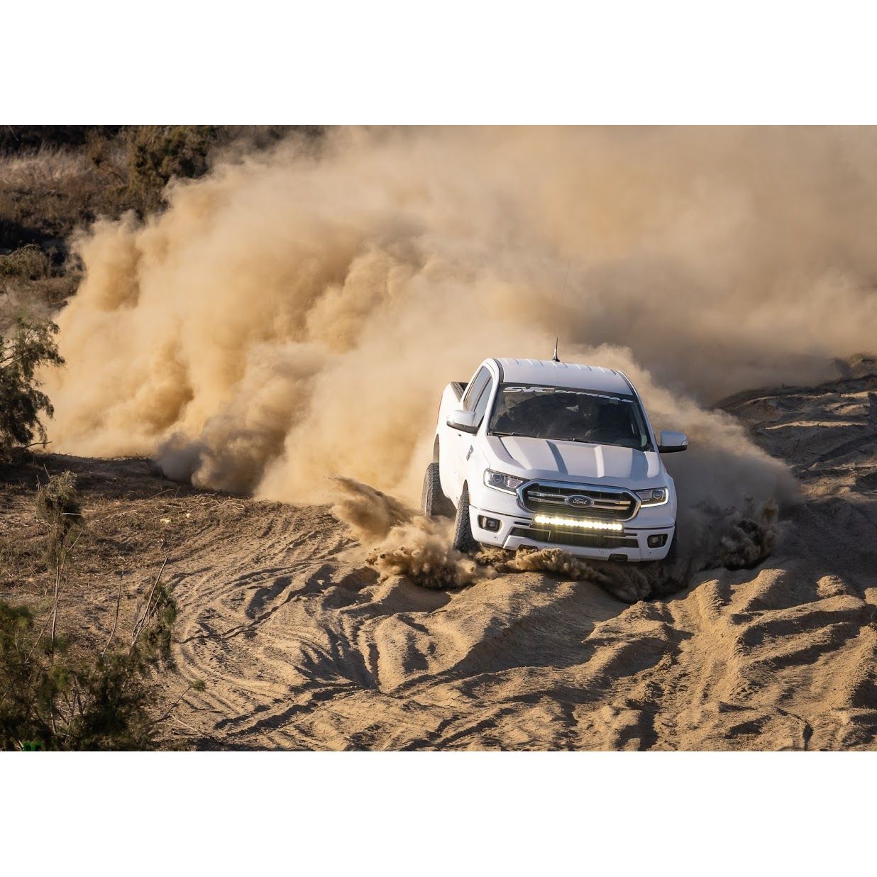 FOX | Shock Absorber 19-On Ford Ranger Us Only Rear 2.5 Truck Performance Elite Series Piggy-Back 9.55 Inch 0-1.5 Inch Lift Dual Speed Compression Kit | 883-26-059 in action.