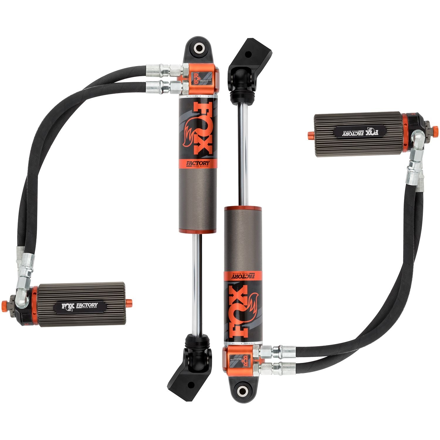 FOX | Shock Absorber 18-On Jeep Wrangler JL Front Internal Bypass 3.0 Series Remote Reservoir 3.5-4.5 Inch Lift Dual Speed Compression Requires Front Driveshaft Kit | 883-26-077