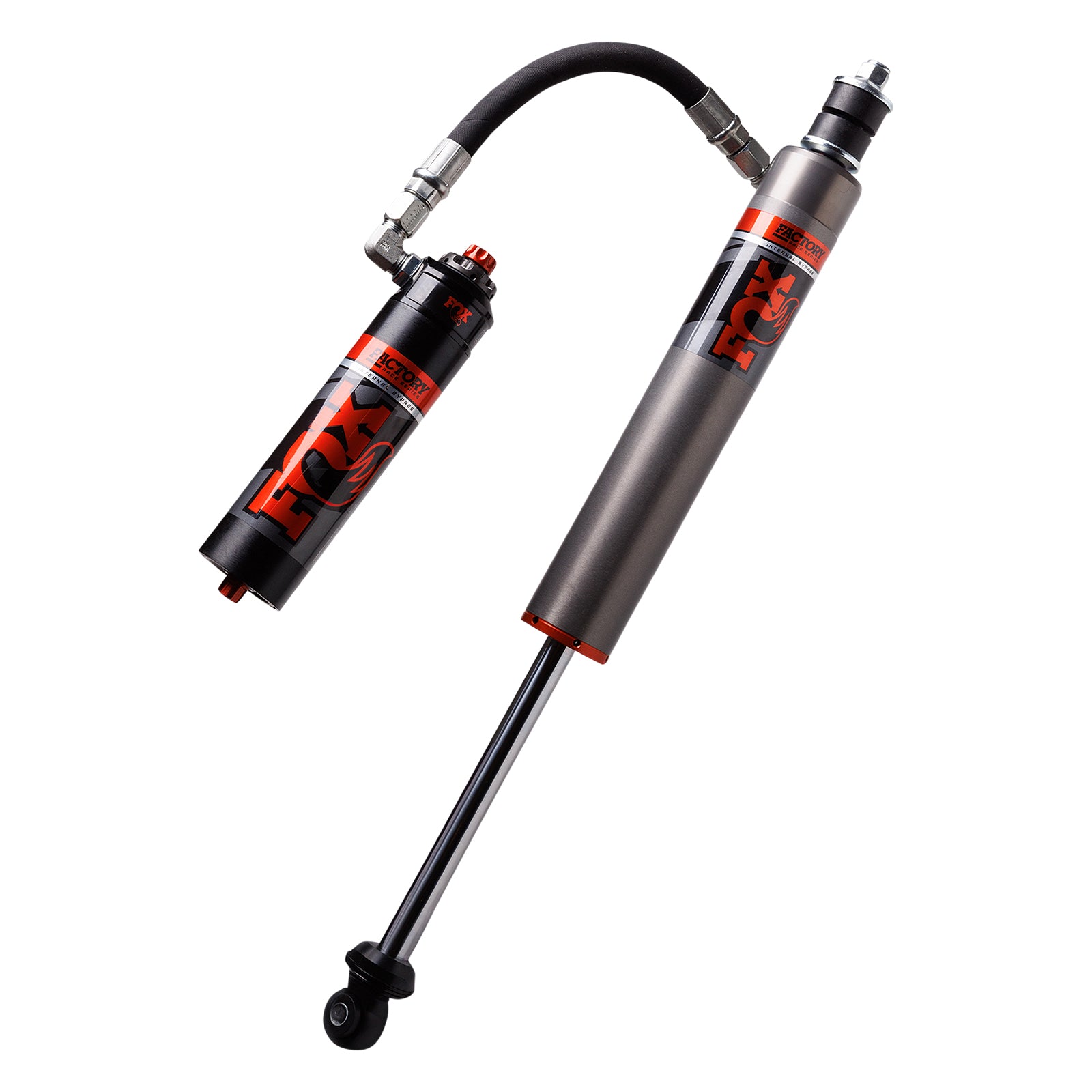 FOX | Shock Absorber 07-18 Jeep Wrangler JK Front Internal Bypass 2.5 Factory Race Series Remote Reservoir 2.5-4 Inch Lift Dual Speed Compression Kit | 883-26-109