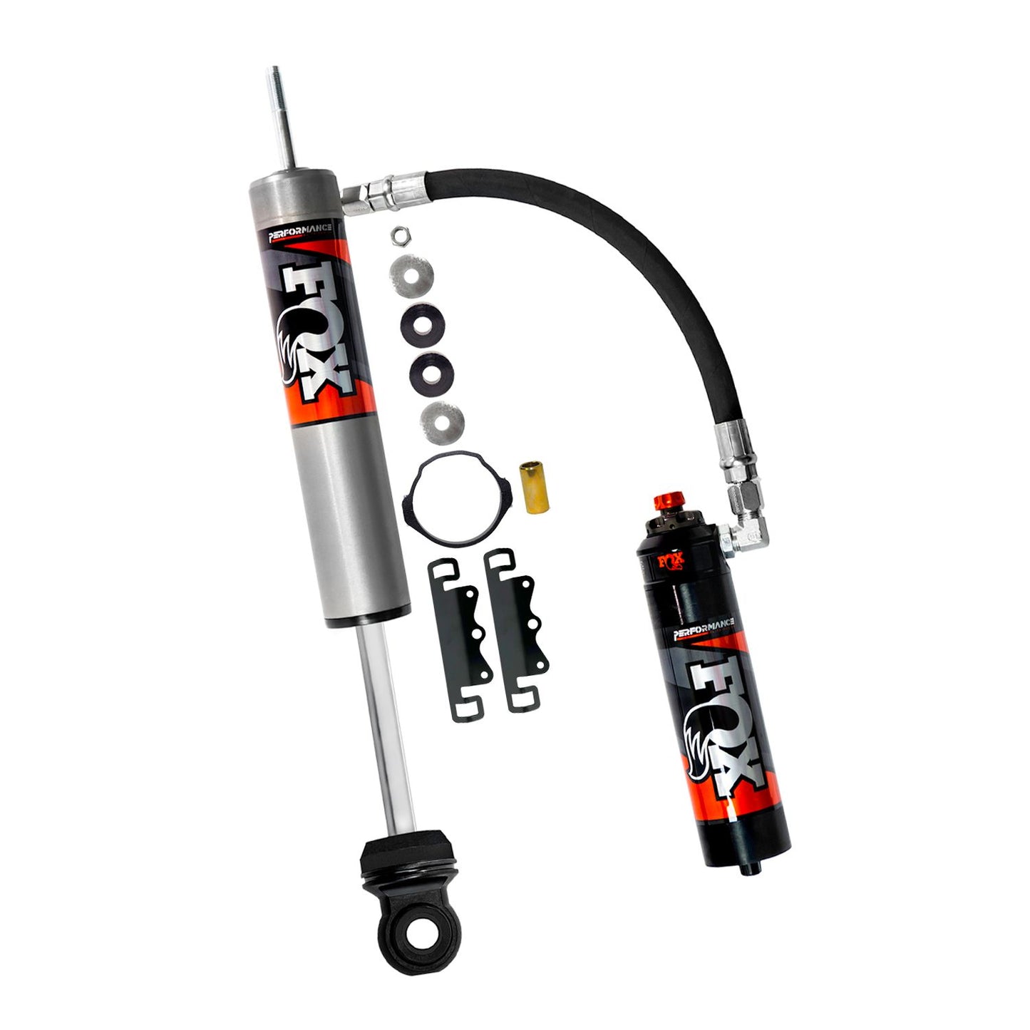 FOX | Shock Absorber 05-23 Toyota Tacoma Rear 2.5 Truck Performance Elite Series Remote Reservoir 2-3 Inch Lift Dual Speed Compression Kit | 883-26-113 components
