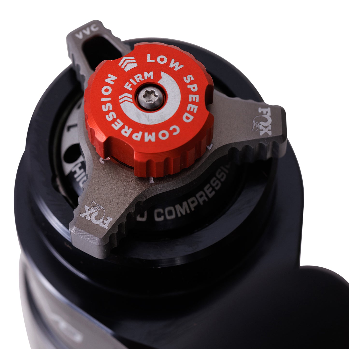 FOX | Shock Absorber 24-On Toyota Tacoma Rear 2.5 Truck Performance Elite Series Remote Reservoir Dual Speed Compression Evo 0-1.5 Inch Lift Kit | 883-26-143 compression adjustment knob
