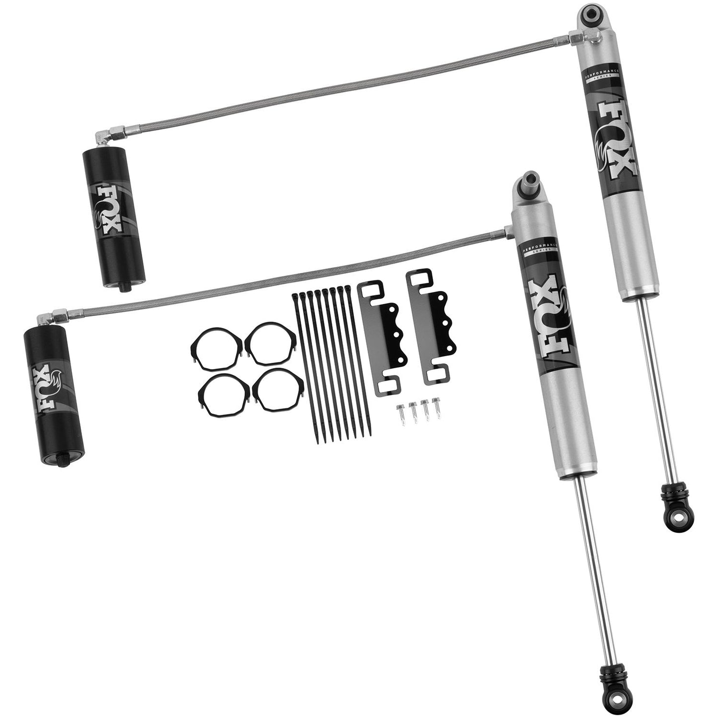 FOX | Shock Absorber 18-On Jeep Wrangler JL Front Performance Series 2.0 10.1 Remote Reservoir 2-3 Inch Lift Kit | 885-24-183 components