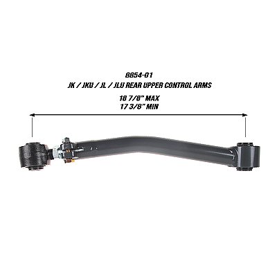 Synergy Jeep JK / JKU / JL / JLU Rear Upper Control Arms — Synergy Jeep JK / JKU / JL / JLU Rear Upper Control Arms