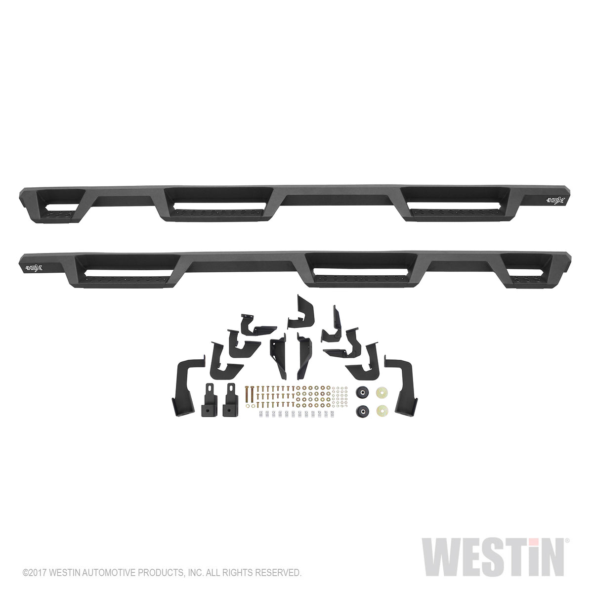 Westin HDX Drop Wheel-to-Wheel Nerf Steps 2007-2018 Chevy/GMC Silverado/Sierra 1500 Crew Cab