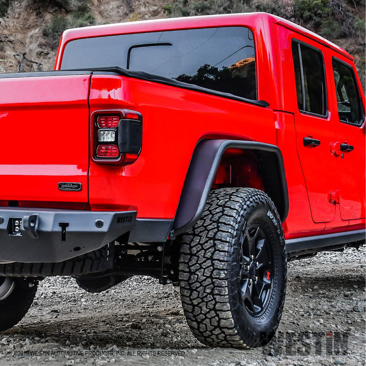 Westin Tube Fenders - Rear 2020-2024 Jeep Gladiator