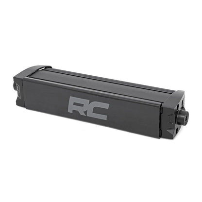 ROUGH COUNTRY 8 Inch Black Series LED Light Bar | Single Row | Amber DRL | 70718BLDRLA