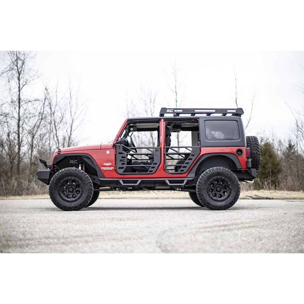 ROUGH COUNTRY Tubular Doors | Rear | Jeep Wrangler JK/Wrangler Unlimited  (2007-2018) | 10587