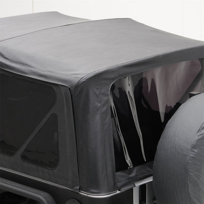 SMITTYBILT | Soft Top OEM Replacement W/Tinted Windows Black Diamond 2007-2018 Jeep Wrangler JK 2 Door Smittybilt |9075235