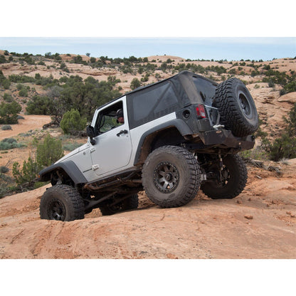 SMITTYBILT | Soft Top OEM Replacement W/Tinted Windows Black Diamond 2007-2018 Jeep Wrangler JK 2 Door Smittybilt |9075235