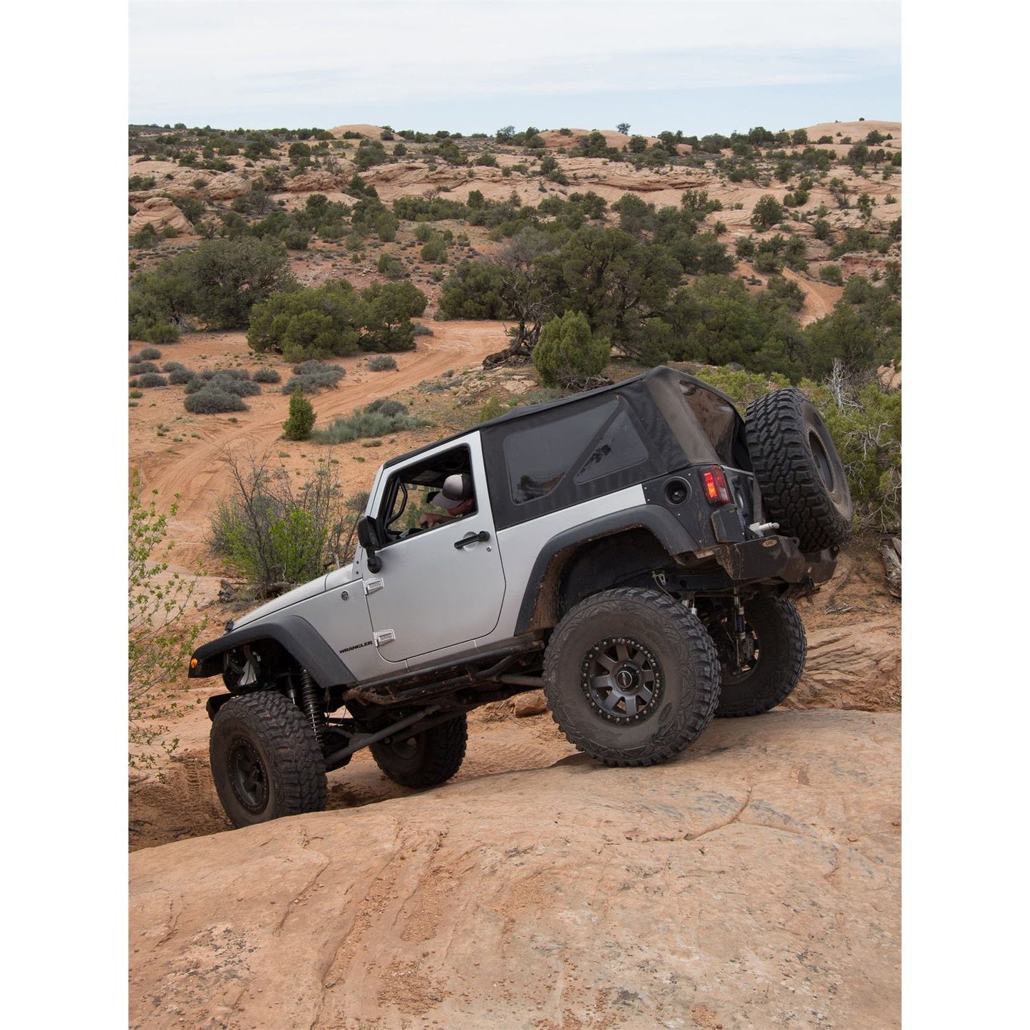 SMITTYBILT | Soft Top OEM Replacement W/Tinted Windows Black Diamond 2007-2018 Jeep Wrangler JK 2 Door Smittybilt |9075235