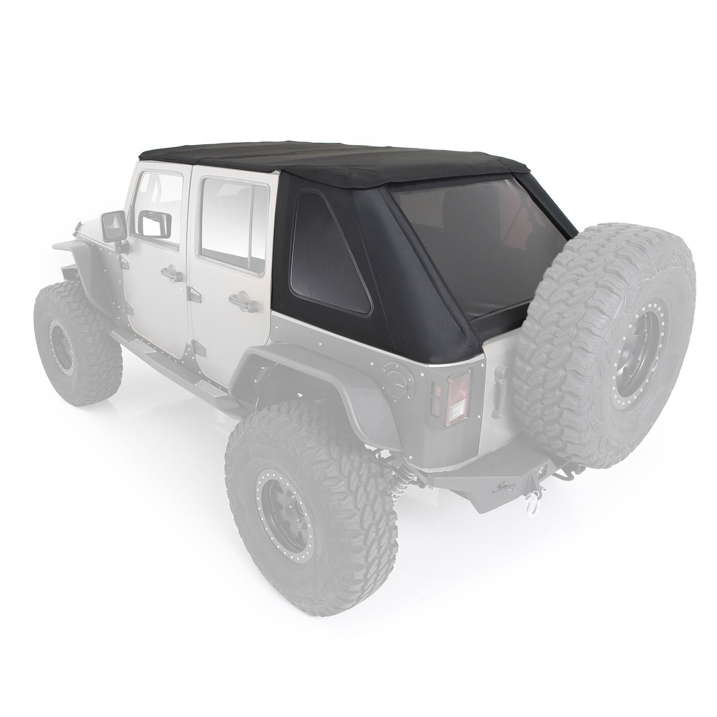 SMITTYBILT | Bowless Combo Top W/Tinted Windows Black Diamond 07-18 Wrangler JK 4 Door Smittybilt |9083235