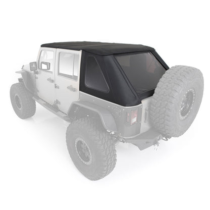 SMITTYBILT | Bowless Combo Top W/Tinted Windows Black Diamond 07-18 Wrangler JK 4 Door Smittybilt |9083235