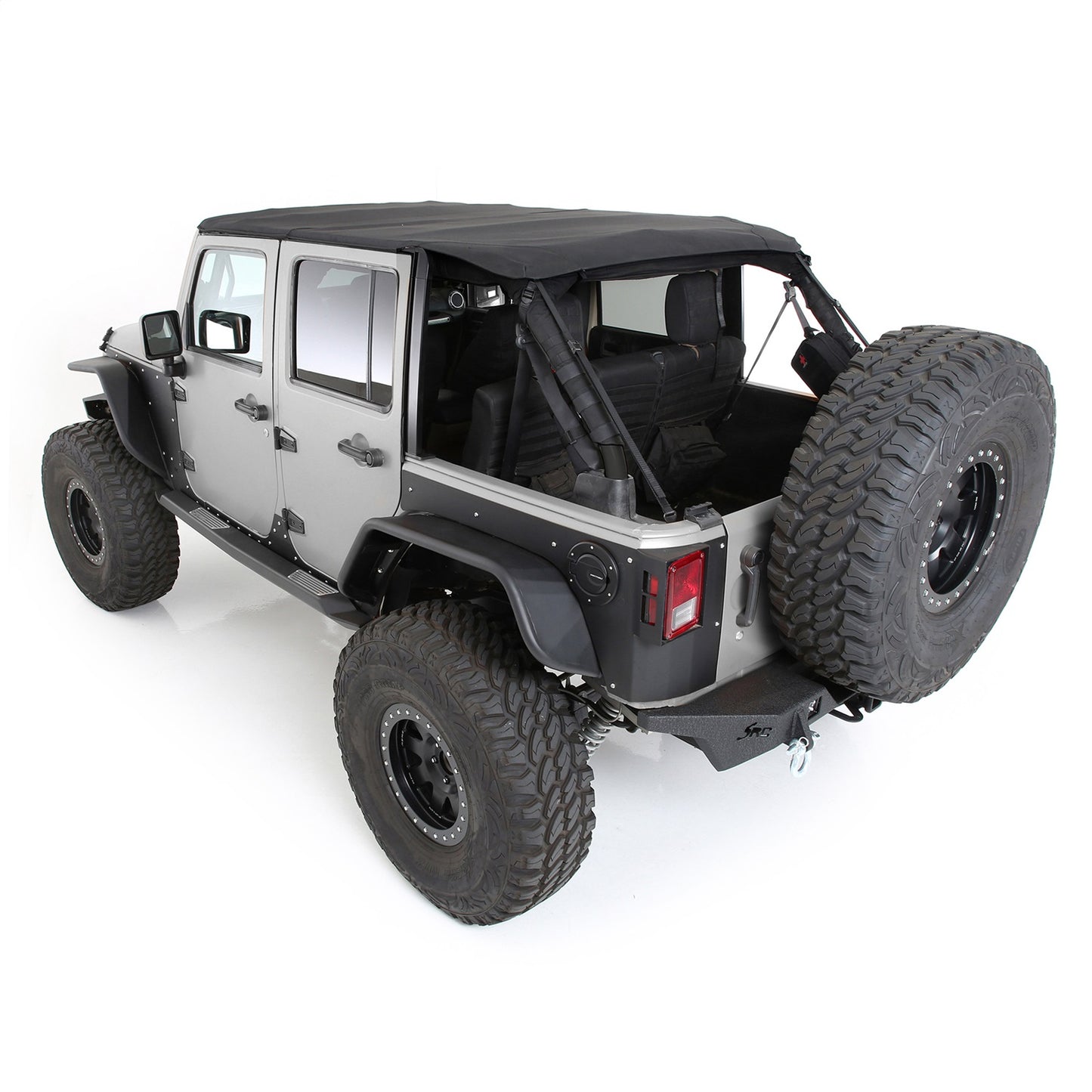 SMITTYBILT | Bowless Combo Top W/Tinted Windows Black Diamond 07-18 Wrangler JK 4 Door Smittybilt |9083235