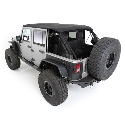 SMITTYBILT | Bowless Combo Top W/Tinted Windows Black Diamond 07-18 Wrangler JK 4 Door Smittybilt |9083235