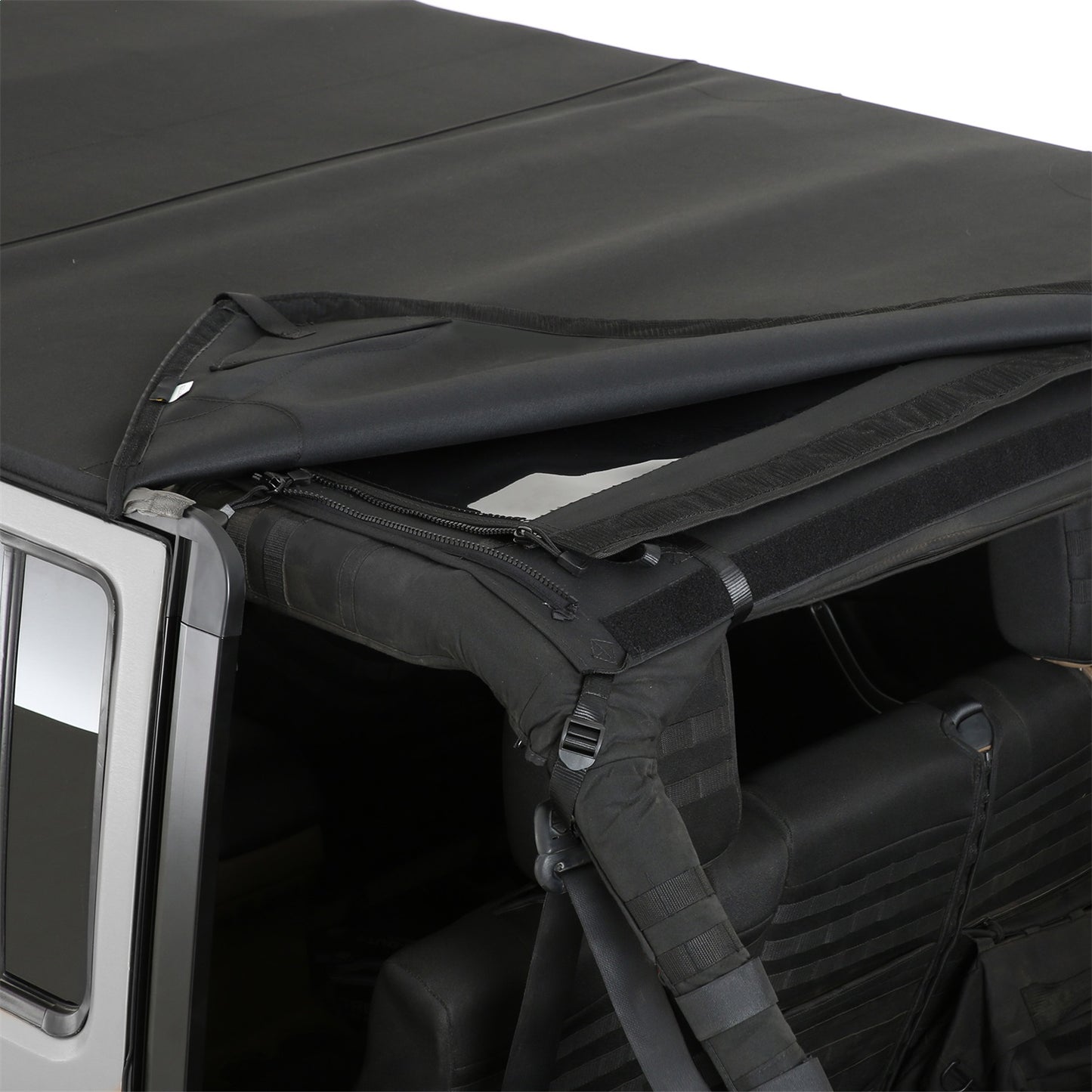 SMITTYBILT | Bowless Combo Top W/Tinted Windows Black Diamond 07-18 Wrangler JK 4 Door Smittybilt |9083235