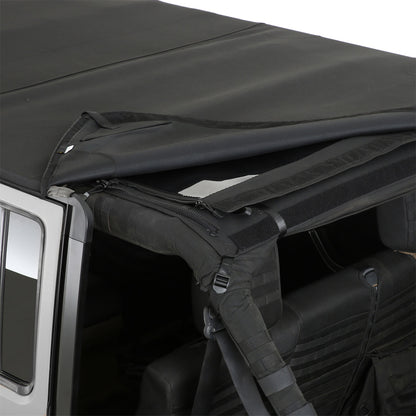 SMITTYBILT | Bowless Combo Top W/Tinted Windows Black Diamond 07-18 Wrangler JK 4 Door Smittybilt |9083235