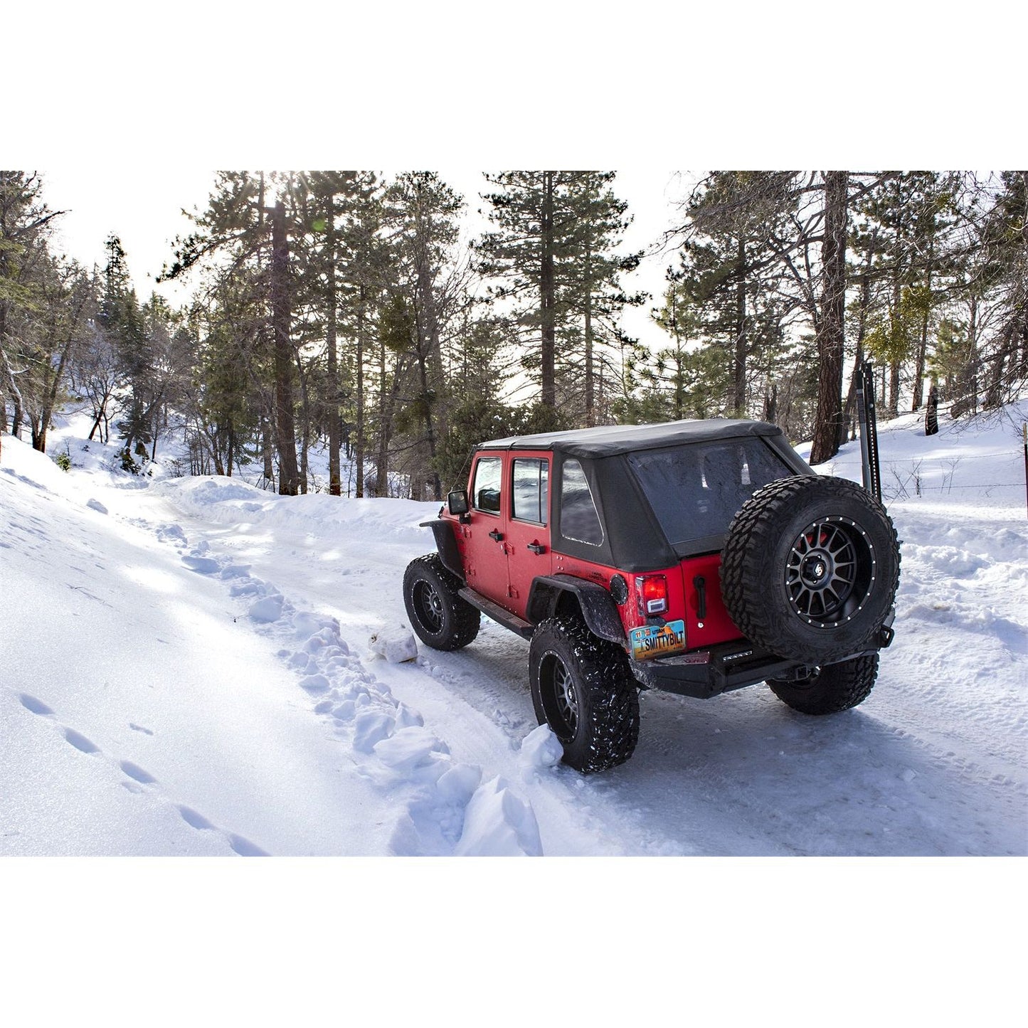 SMITTYBILT | Bowless Combo Top W/Tinted Windows Protek Jeep 07 18 Wrangler JK 4 Door Smittybilt |9087235