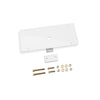 BACKRACK | Utility Light Bracket Universal White 16 Inch X 7 Inch Rectangle Center Mount | 91002RECW