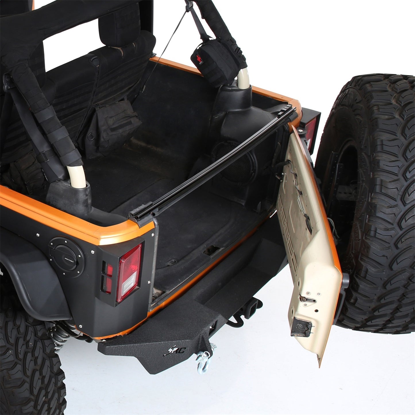 SMITTYBILT | Soft Top Tailgate Bar 07-18 Wrangler JK Smittybilt |91205