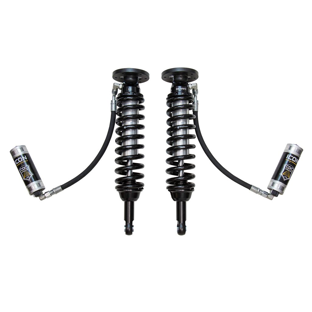 ICON VEHICLE DYNAMICS | 2009-2013 Ford F-150 2WD 1.75-2.63 Inch Lift Front V.S. 2.5 Series Coilover Kit Remote Reservoir W/ CDCV Icon Vehicle Dynamics | 91805C