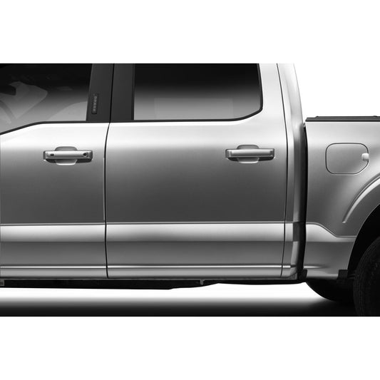 Husky Liners | Door Edge Guards 4PC Set For 2022-2025 Maverick Husky Liners | 92005YZ installed on a silver truck door.