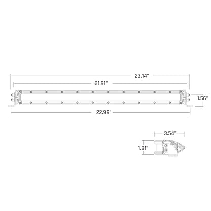 RIGID INDUSTRIES | SR-Series 20 Inch Dual Function SAE Auxilary High Beam Driving Lights with Amber Backlight RIGID Industries | 920414