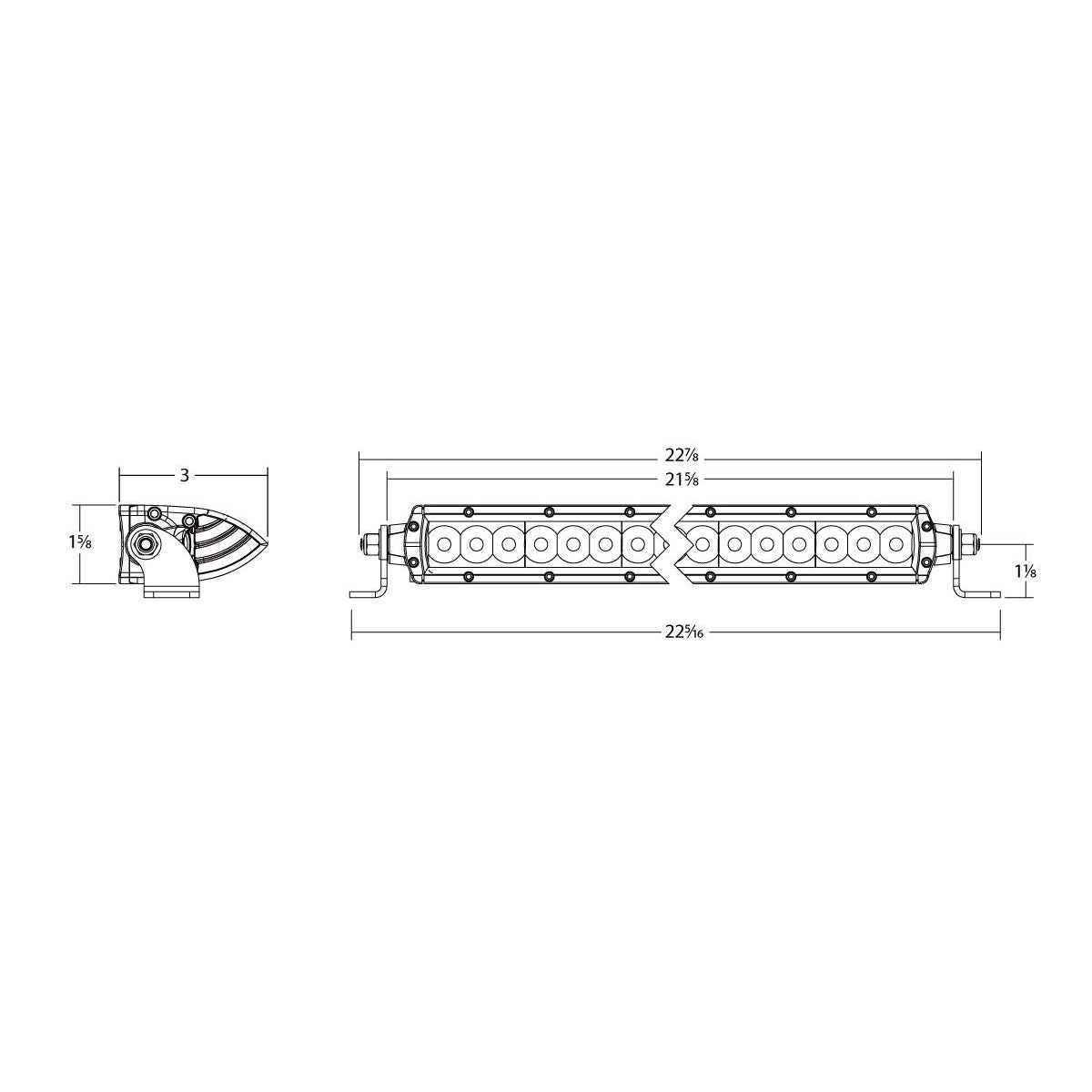 RIGID INDUSTRIES | SR-Series 20 Inch Spot with Amber PRO Lens Rigid Industries | 922314