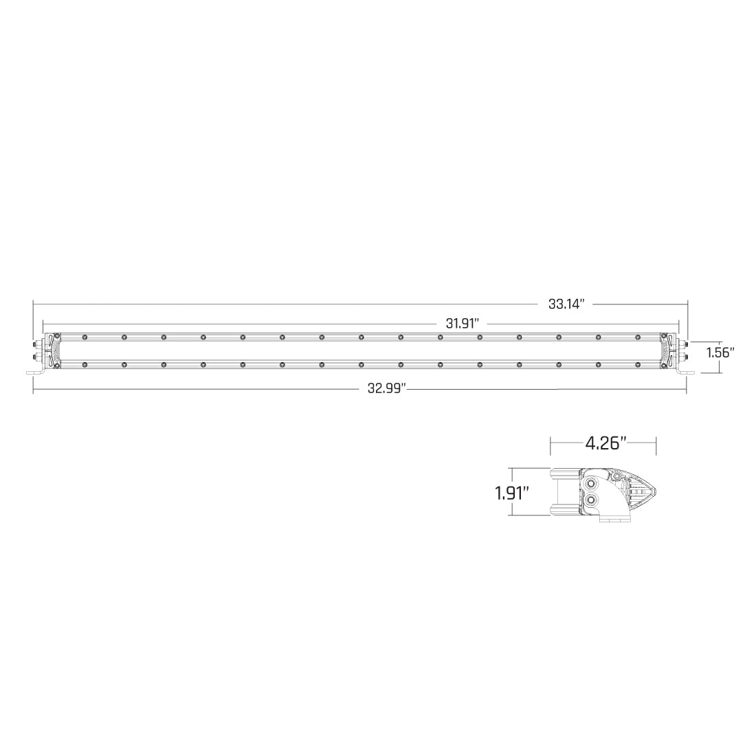 RIGID INDUSTRIES | SR-Series 30 Inch Dual Function SAE Auxilary High Beam Driving Lights with Amber Backlight RIGID Industries | 930414