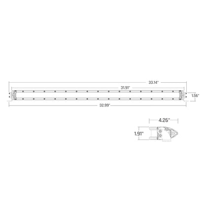 RIGID INDUSTRIES | SR-Series 30 Inch Dual Function SAE Auxilary High Beam Driving Lights with Amber Backlight RIGID Industries | 930414