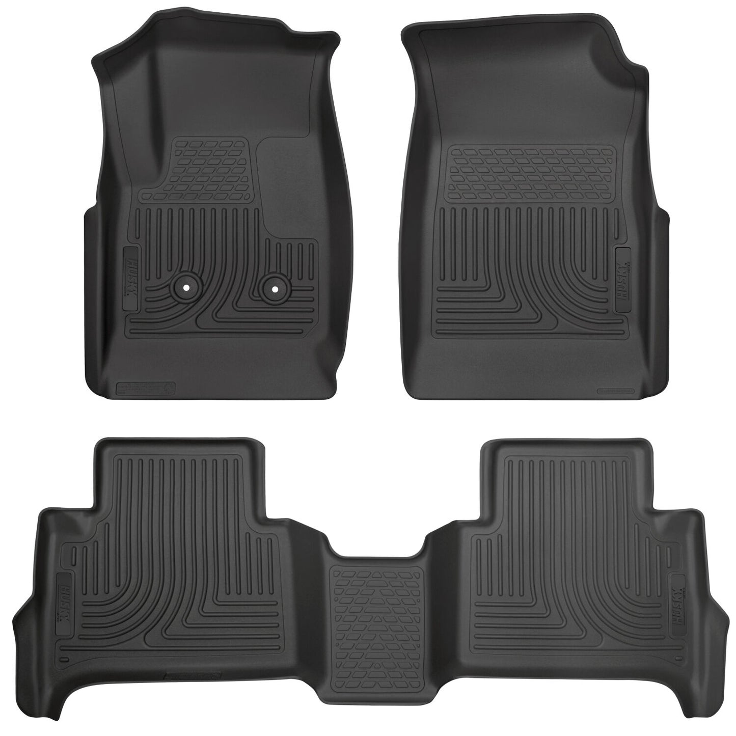 Husky Liners | Weatherbeater Front & 2nd Seat Floor Liners For 2015-2022 Colorado/Canyon Husky Liners | 93461 in black