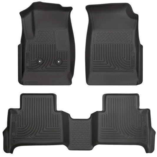 Husky Liners | Weatherbeater Front & 2nd Seat Floor Liners For 2015-2022 Colorado/Canyon Husky Liners | 93461 in black
