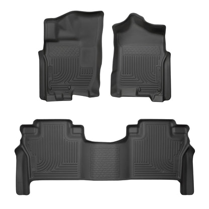 Husky Liners | Weatherbeater Front & 2nd Seat Floor Liners For 2017-2023 TITAN Husky Liners | 93561 in black