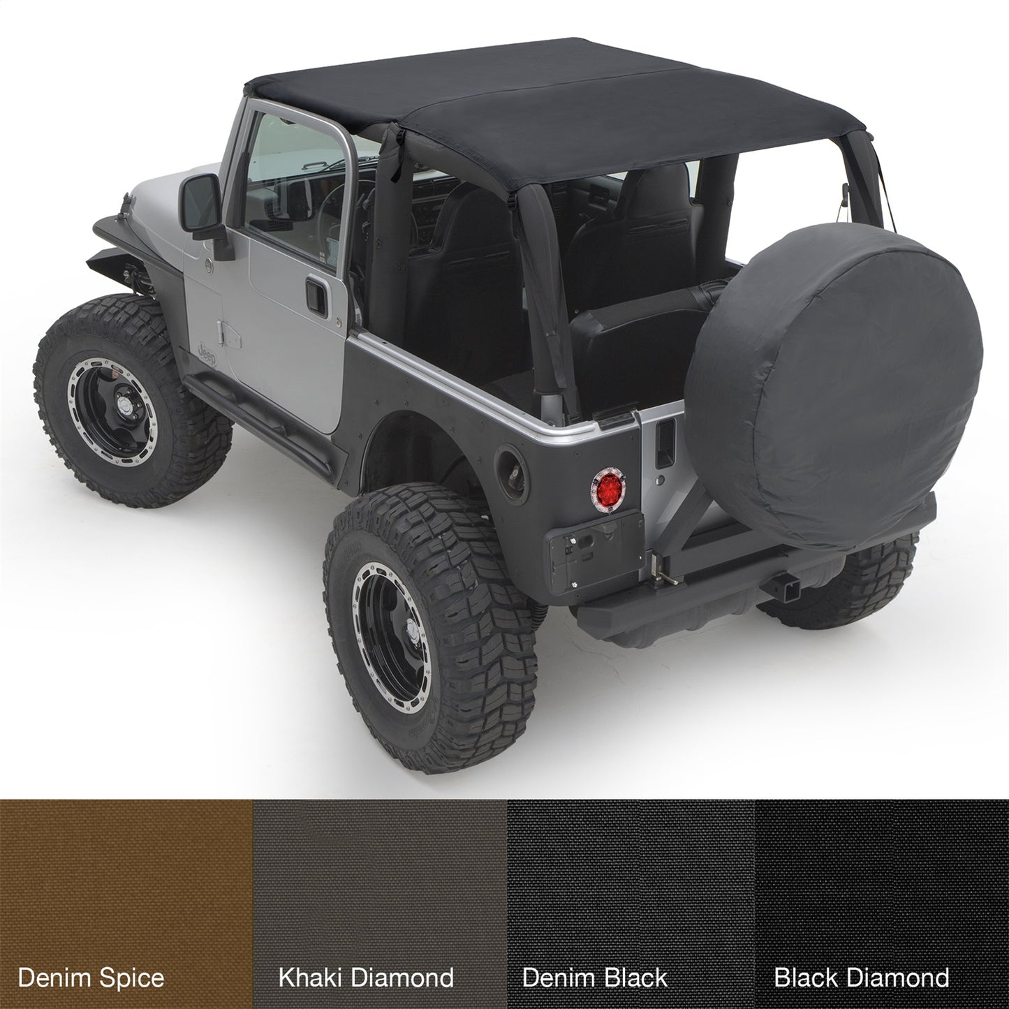 SMITTYBILT | Extended Top Black Diamond 97-06 Wrangler TJ Smittybilt |93635